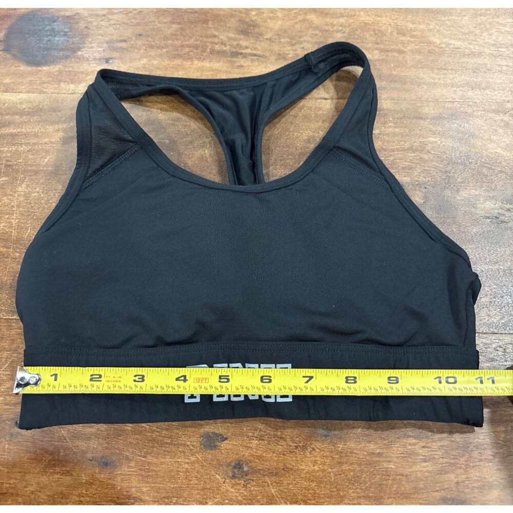 Pink Victorias Secret Ultimate Black Sports Bra XS Racerback With Mesh & Padding - Picture 7 of 8